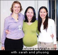 with sarah and phuong